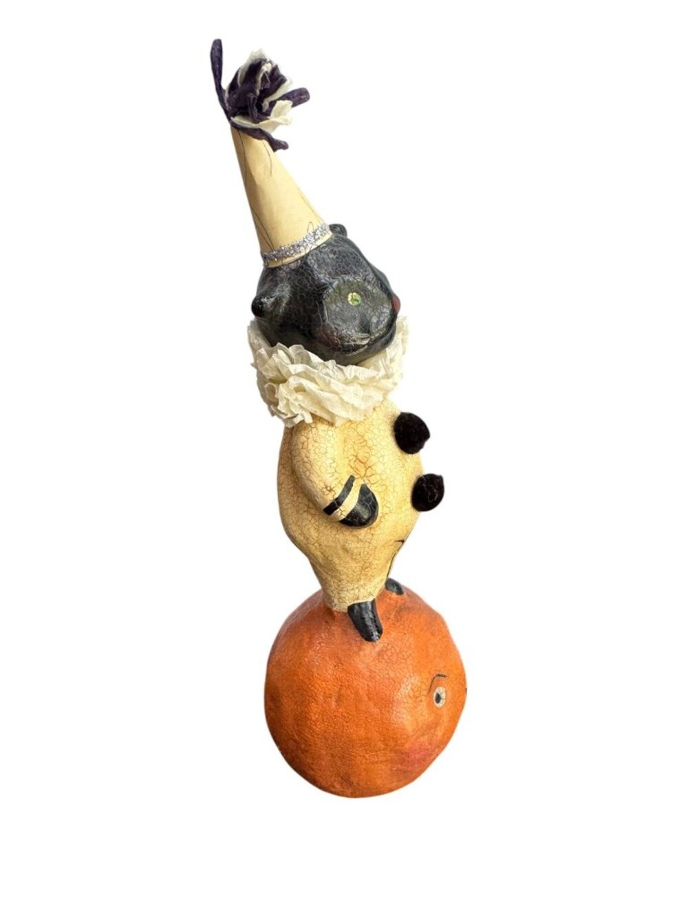 Nicol Sayre Cat And Jack Black Cat On Pumpkin Halloween 2003 Retired 9 1/2" - Picture 8 of 10